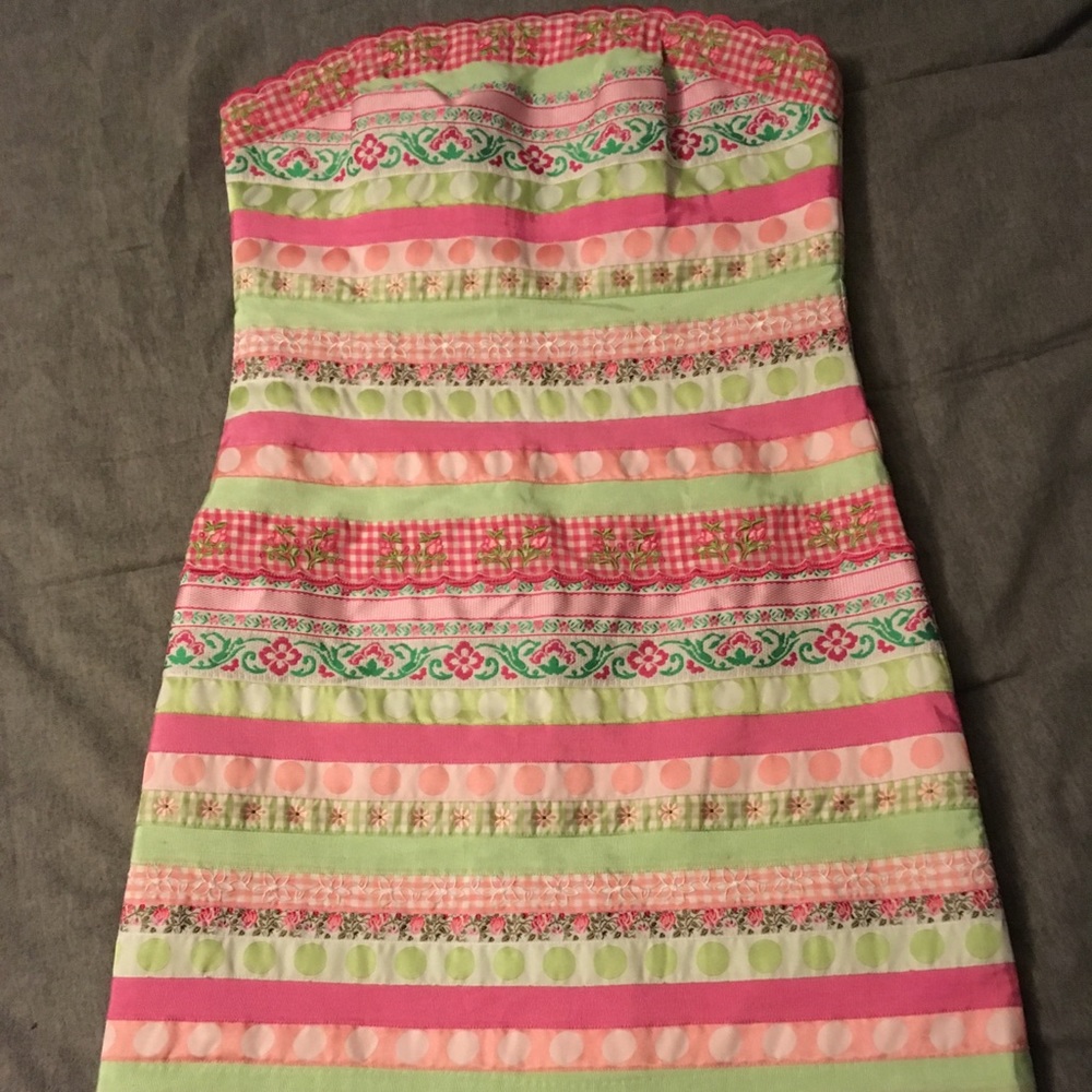 Lilly Pulitzer bright ribbon dress